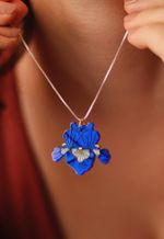 Pingente Nadir Azul Escuro Perolado