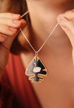 Pingente Leslie Preto Acetinado