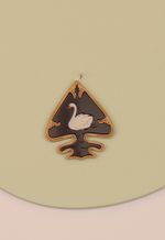 Pingente Leslie Preto Acetinado