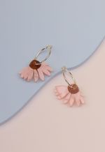Argola Prudência Rosa Claro Perolado