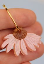Argola Prudência Rosa Claro Perolado