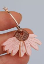 Argola Prudência Rosa Claro Perolado