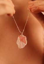 Pingente Creuza Rosa Claro Perolado