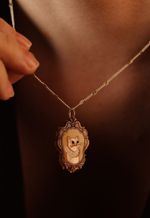 Pingente Sabrina Laranja Perolado