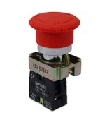 BOTAO DE EMERGENCIA METALICO COM TRAVA - MODELO: XB2-BS542 - 1NF