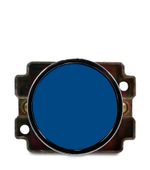 BOTAO DE IMPULSO METALICO AMPB6BL OU XB2-BA61 - AZUL 1NA