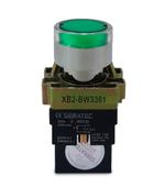 BOTAO DE IMPULSO ILUMINADO METALICO BW3361 24VCC/VCA VERDE 1NA