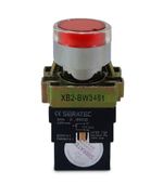 BOTAO DE IMPULSO ILUMINADO METALICO BW3461 24VCC/VCA VERMELHO 1NF