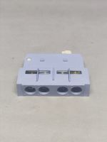 BLOCO CONTATOS MONTAGEM FRONTAL AZUL ACBF 1 NA 1 NF UE 230 VCA PARA DISJUNTOR-MOTOR MPW18/40/80