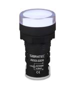 SINALEIRO LED AD22- 22MM 220/110V BRANCO