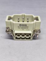 BTM-SE006M - SOQUETE MACHO 6 POLOS + TERRA - 16A - 500V - PARA BTM-6