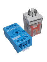 BRU-90-2 RELE INDUSTRIAL DE ENCAIXE, 2 CONTATOS REVERSIVEL, 8 PINOS,10A, 220~240VAC.