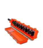 BOTOEIRA INDUSTRIAL  COB64H DE 8 BOTOES + EMERGENCIA - GIRA PARA SOLTAR