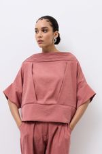 Blusa Relevos Cupro Blush