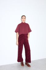 Blusa Sportiff Malha Bouclê Marsala