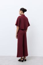 Blusa Sportiff Malha Bouclê Marsala