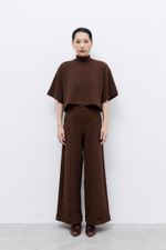 Blusa Sportiff Malha Bouclê Café