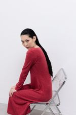 Vestido Satochi Malha Wool Guava