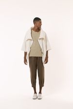 Jaqueta Anjo Tricoline Off White