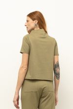 Blusa Belle Malha Dupla Eucalipto