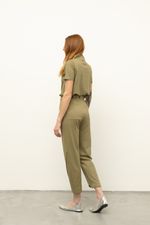 Calça Utility Malha Dupla Eucalipto