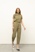 Calça Utility Malha Dupla Castanho