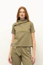 Blusa Belle Malha Dupla Castanho