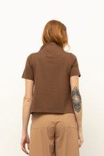 Blusa Belle Malha Dupla Castanho