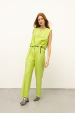 Calça Risca de Giz Gelo