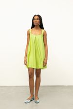 Vestido Anúbis Risca de Giz Gelo