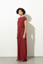 Blusa Torção Malha Premium Carmim