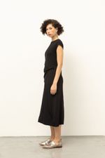 Vestido Torção Malha Premium Preto
