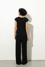 Blusa Torção Malha Premium Preto