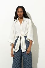 Camisa Kimono Alfaiataria Fresh Off White