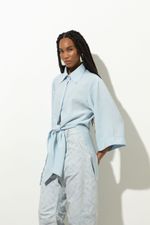 Camisa Kimono Alfaiataria Fresh Blue