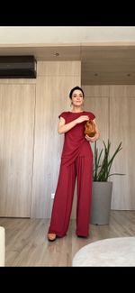 Pantalona Malha Premium Carmim