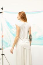 Pantalona Malha Premium Off White