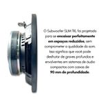 Subwoofer Slim 10 Polegadas 400W RMS 4 Ohms