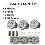 Kit Pistão Anéis Fiat Argo Mobi Uno Flex 1.0 Firefly 6v Std