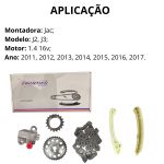 Kit Corrente Parcial Jac J2 J3 1.4 16v 2011 2013 2015 2017
