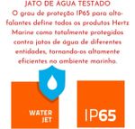 Par Alto Falante Marinizado Com Rgb Hertz 8 Polegadas 4 Ohms