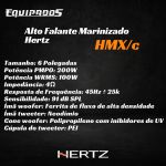 Par Alto Falante Marinizado Com Rgb Hertz 8 Polegadas 4 Ohms