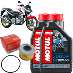 Kit Troca Óleo 2l Motul3000 20w50+ Filtro Honda Cb300 Xre300