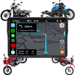 Multimidia Para Motos Universal Carplay Android Auto Bt Gps