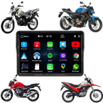 Multimidia Para Motos Universal Carplay Android Auto Bt Gps
