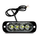Farol Led Multifunção Cyber 4 Leds Smd 16 Efeitos Strobo 24v