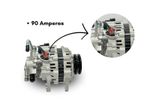 Alternador Com Bomba Vacuo L200 Gl Gls Hpe Sport Hr H100 Bondo K2500 2.5 Diesel