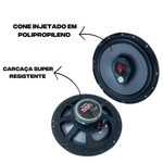 Par Alto Falante 6 Polegadas Triaxial Bomber 50 W Rms 4 Ohms Bbr6