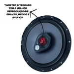 Par Alto Falante 6 Polegadas Triaxial Bomber 50 W Rms 4 Ohms Bbr6