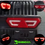Par De Lanterna Led 12v 24v Traseira Guerra Diamond Asx